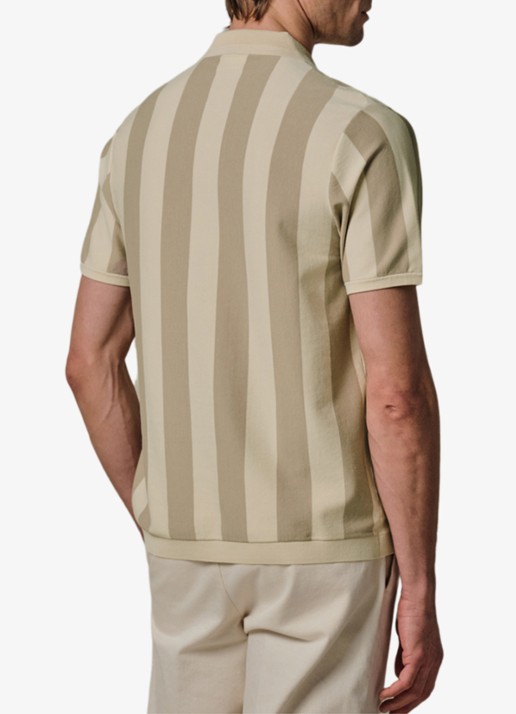 Profuomo Regular fit overhemd in zijdeblend - achterkant 3 beige