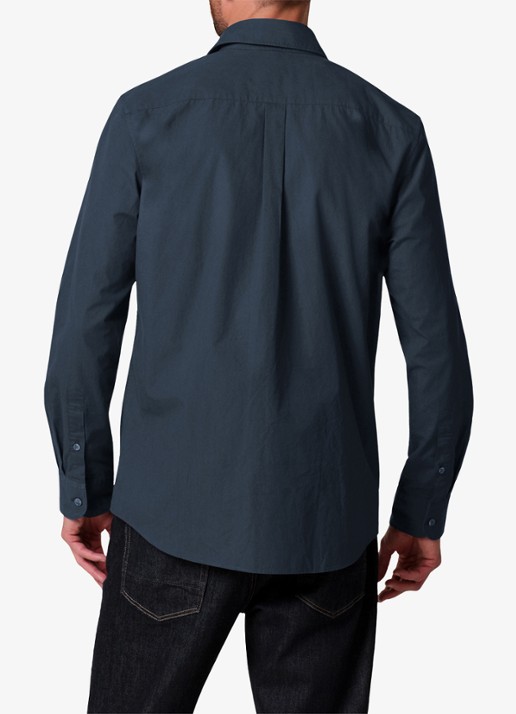 Profuomo Regular fit overhemd - achterkant 6 donkerblauw