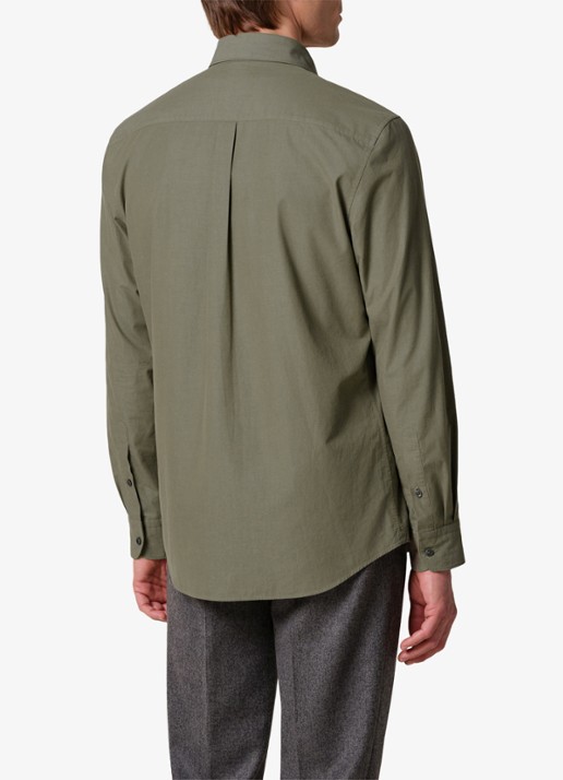 Profuomo Regular fit overhemd - achterkant 5 groen