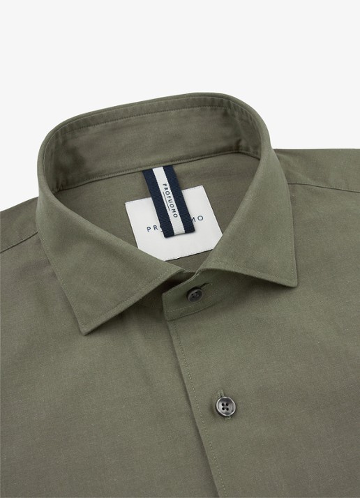 Profuomo Regular fit overhemd - detail 2 groen