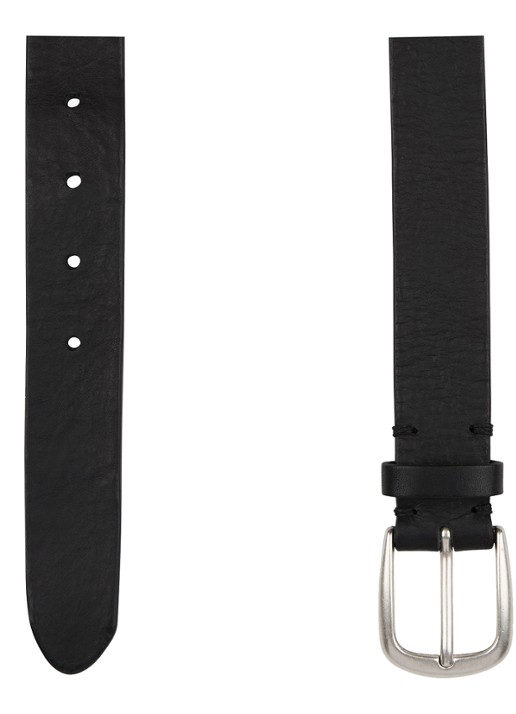 Profuomo Riem van leer - voorkant 2 zwart