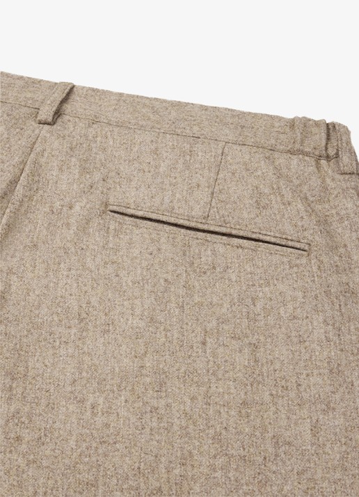 Profuomo Slim fit chino in wolblend - detail 2 beige