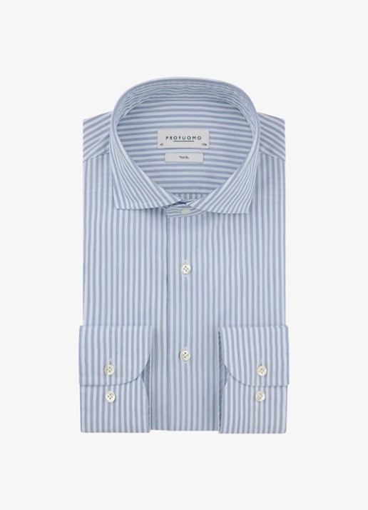 Profuomo Slim fit overhemd met streepprint