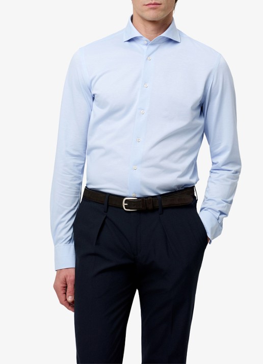 Profuomo Slim fit overhemd met stretch