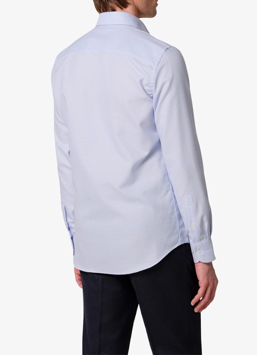 Profuomo Slim fit overhemd - achterkant lichtblauw
