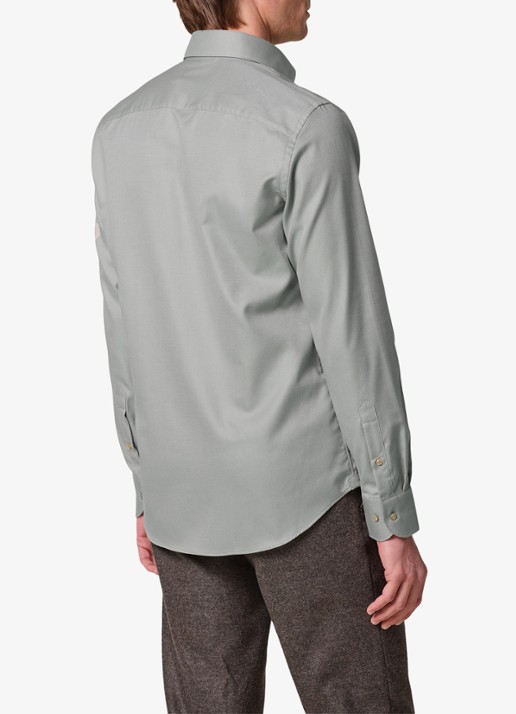 Profuomo Slim fit overhemd - achterkant grijs