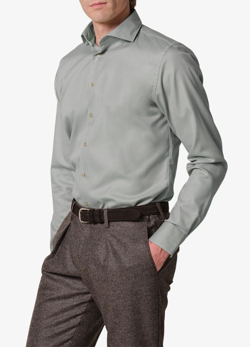 Profuomo Slim fit overhemd - detail 2 grijs