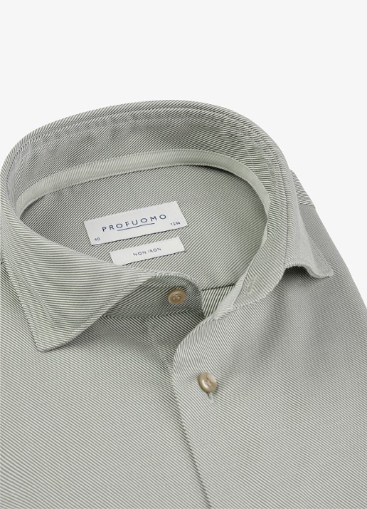 Profuomo Slim fit overhemd - detail 3 grijs