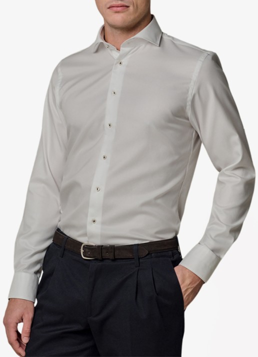 Profuomo Slim fit shirt met cutaway kraag