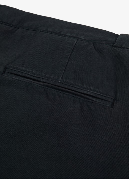 Profuomo Straight fit chino katoen linen blend - detail 3 blauw
