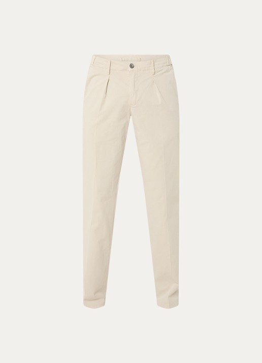 Profuomo Straight fit chino met stretch - voorkant 4 zand