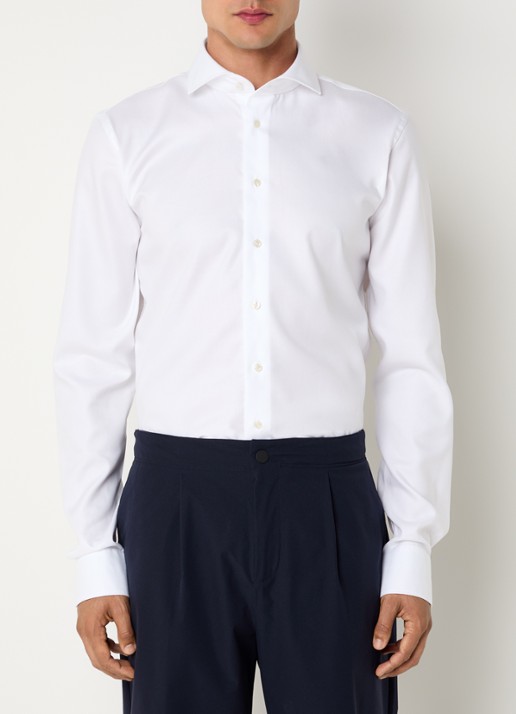 Profuomo Strijkvrij slim fit overhemd