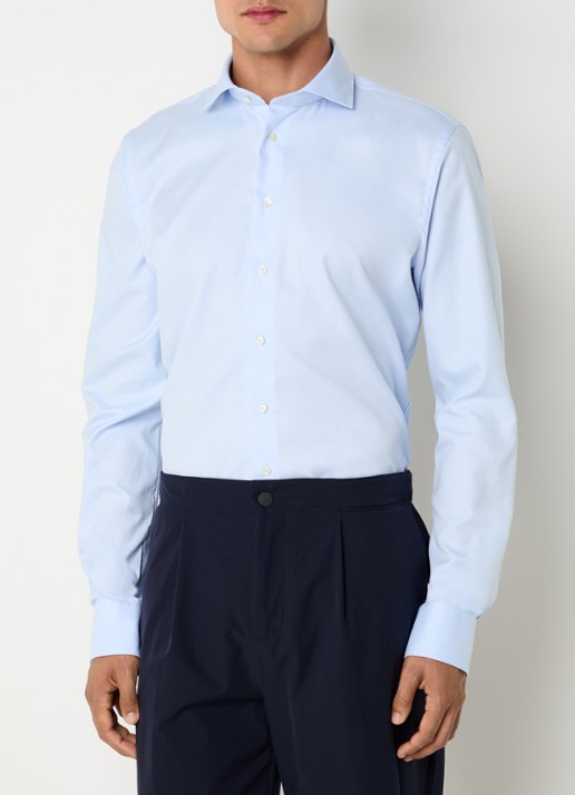 Profuomo Strijkvrij slim fit overhemd