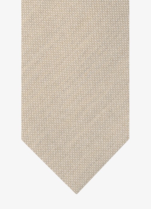 Profuomo Stropdas van wol - detail 2 beige