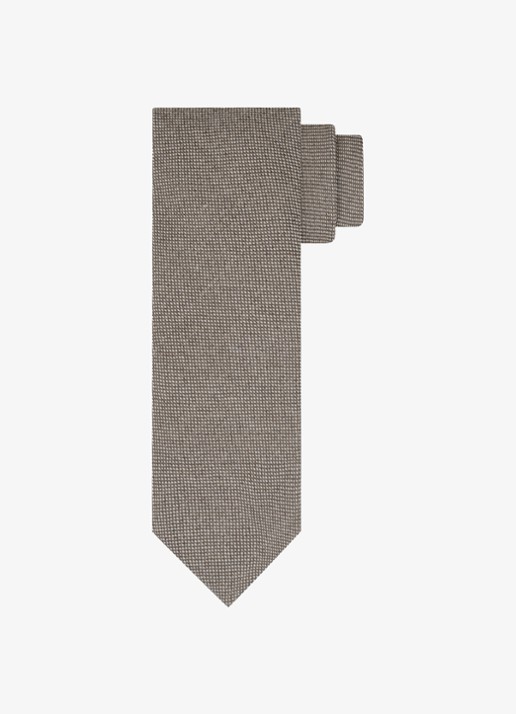 Profuomo Stropdas van wol - voorkant bruin