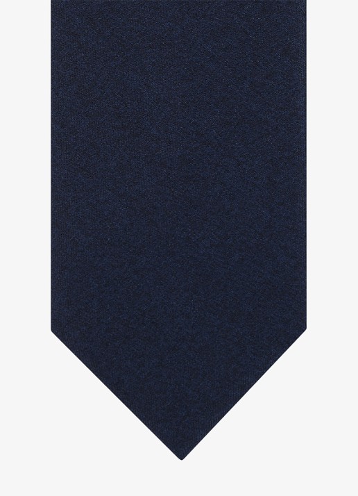 Profuomo Stropdas van wol - detail 2 donkerblauw