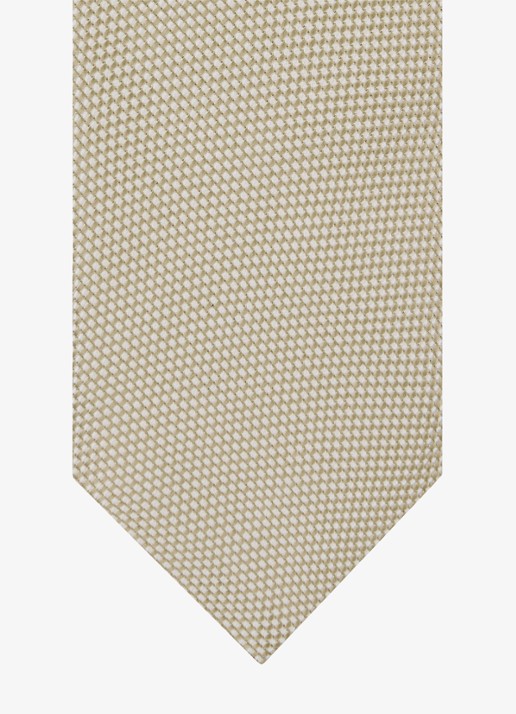 Profuomo Stropdas van zijde - detail 2 beige