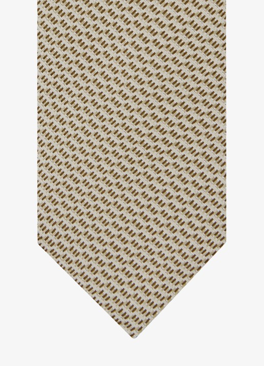 Profuomo Stropdas van zijde - detail beige