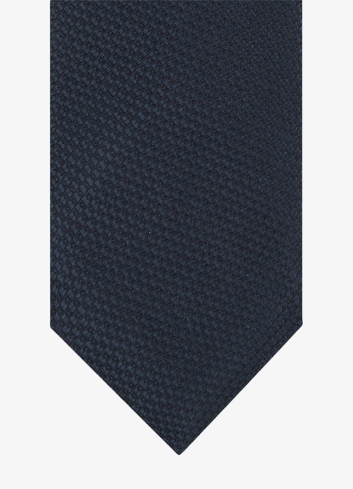 Profuomo Stropdas van zijde - detail donkerblauw