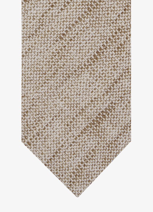 Profuomo Stropdas van zijde - detail 2 beige