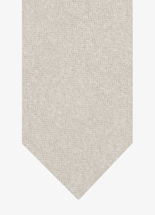 Profuomo Stropdas van zijde - detail 2 beige