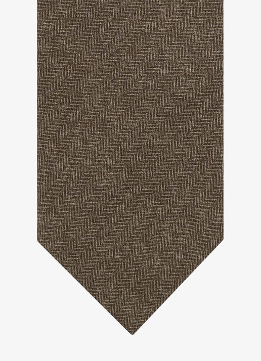 Profuomo Stropdas van zijde - detail bruin