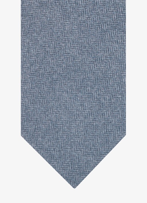 Profuomo Stropdas van zijde - detail 2 blauw