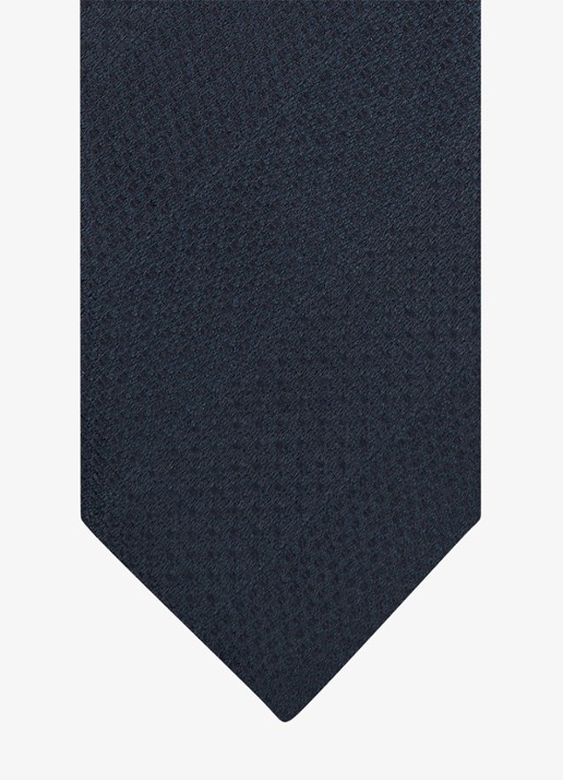 Profuomo Stropdas van zijde - detail 2 donkerblauw