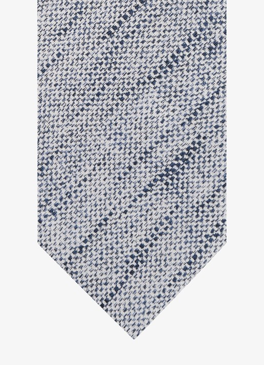 Profuomo Stropdas van zijde - detail 2 donkerblauw