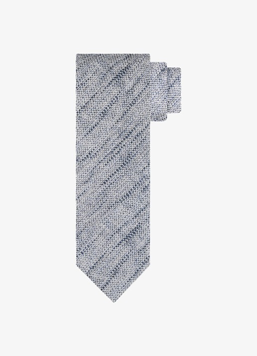Profuomo Stropdas van zijde - voorkant donkerblauw