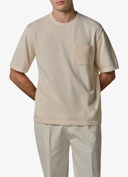 Profuomo T-shirt met borstzak