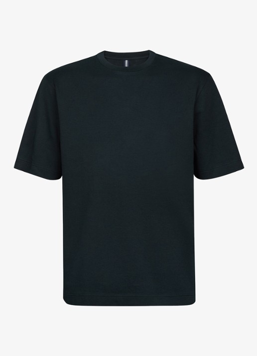 Profuomo T-shirt met ronde hals - voorkant 2 donkerblauw
