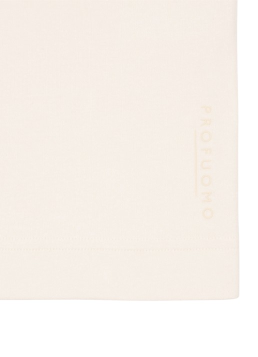 Profuomo T-shirt met stretch - detail 4 creme