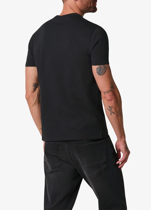 Profuomo T-shirt van jersey - achterkant 5 zwart