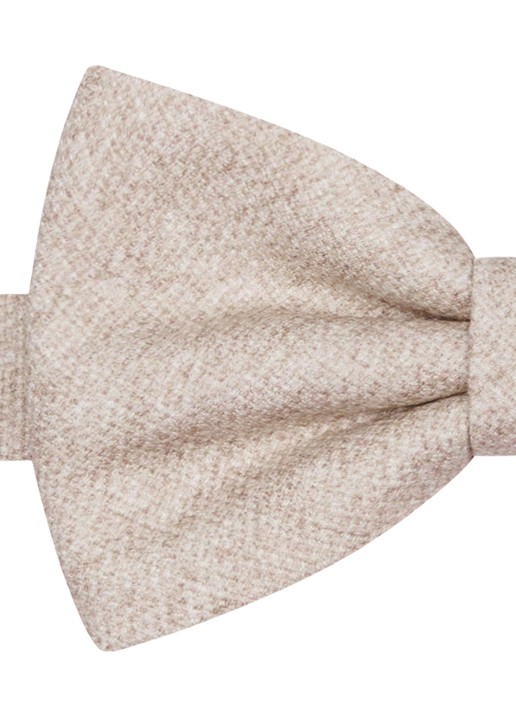 Profuomo Vlinderdas van zijde - detail beige