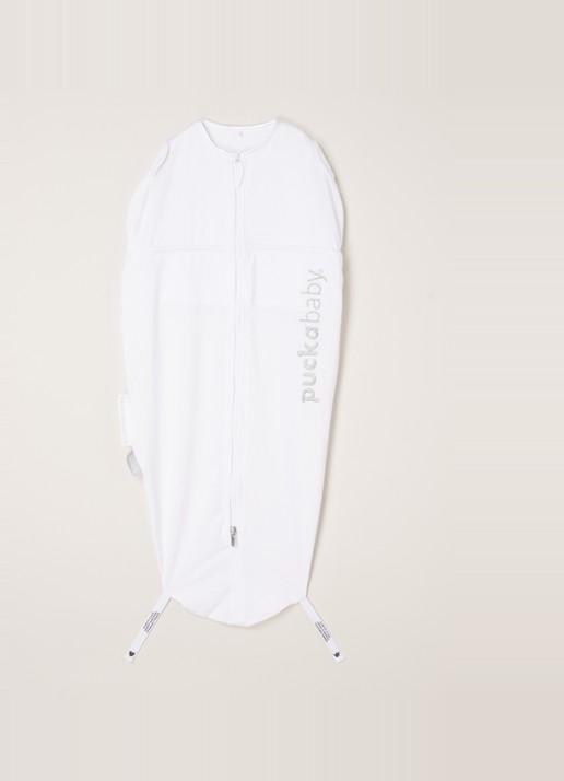 Puckababy Original mini slaapzak met print - voorkant 2 wit