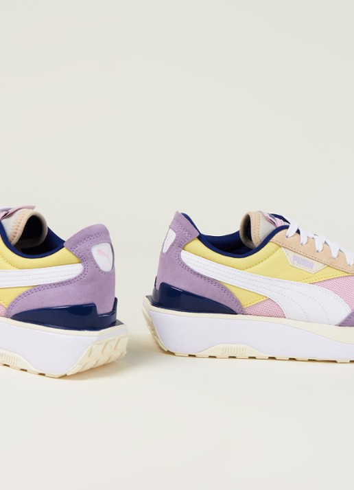 Puma Cruise Rider Silk Road sneaker met suède details - detail 2 roze