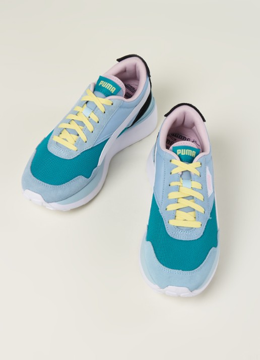 Puma Cruise Rider Silk Road sneaker met suède details - detail 2 blauw