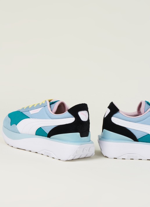 Puma Cruise Rider Silk Road sneaker met suède details - detail 3 blauw