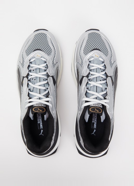 Puma Fade Nitro sneaker van mesh met logo - detail 2 zilver