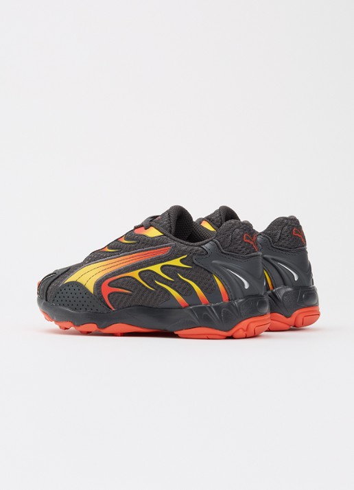 Puma Inhale sneaker van mesh  - achterkant 4 donkergrijs