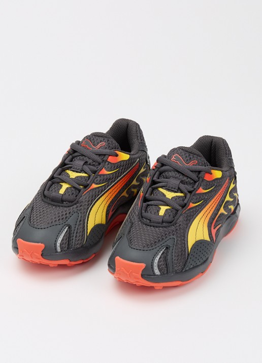 Puma Inhale sneaker van mesh  - voorkant 2 donkergrijs