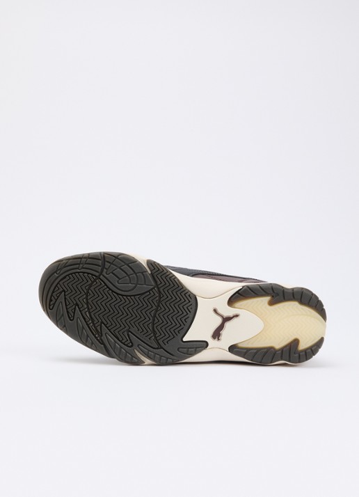 Puma King Indoor sneaker van leer - detail 3 bruin