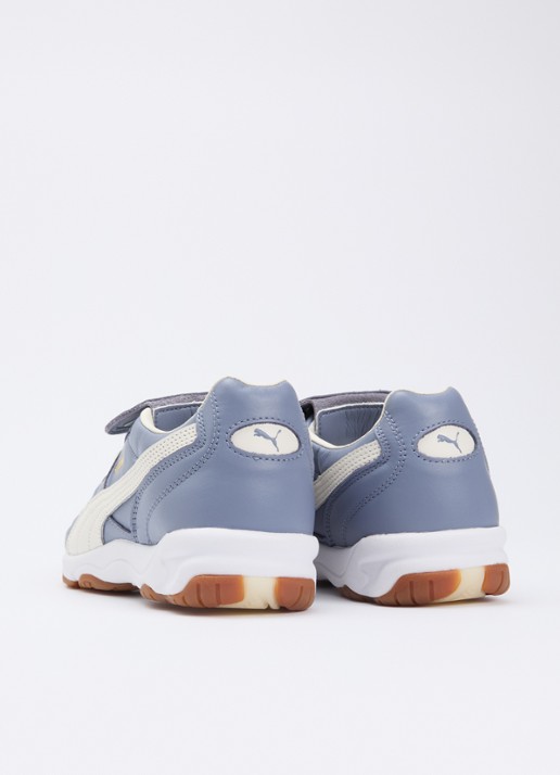 Puma King Indoor sneaker van leer - achterkant paars