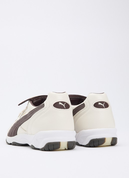 Puma King Indoor sneaker van leer - achterkant creme