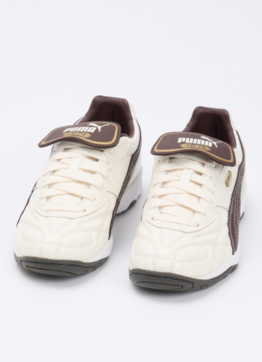 Puma King Indoor sneaker van leer - detail 3 creme
