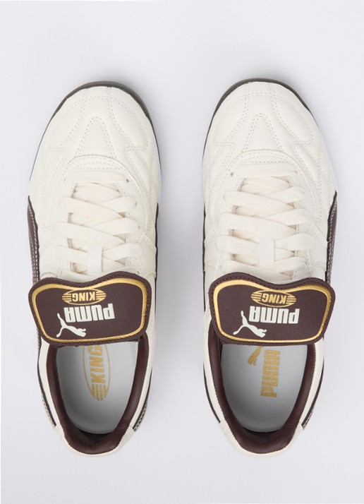 Puma King Indoor sneaker van leer - detail 4 creme