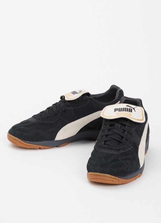 Puma King Indoor sneaker van suède - detail 3 zwart