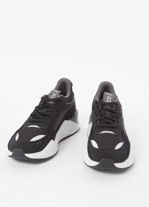 Puma RS-X sneaker met suède details  - detail zwart