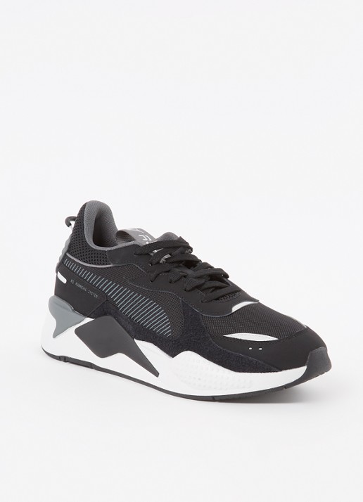 Puma RS-X sneaker met suède details  - voorkant 5 zwart